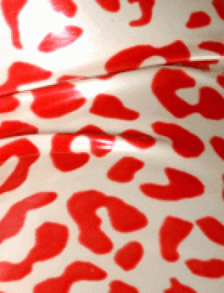 Struktur Latex Leo Red on White